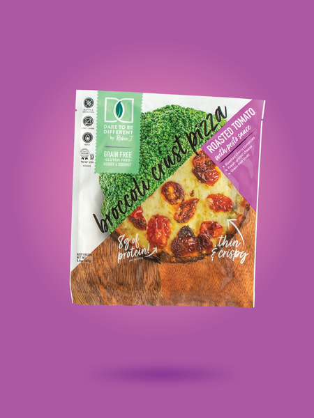 ROASTED TOMATO BROCCOLI CRUST PIZZA